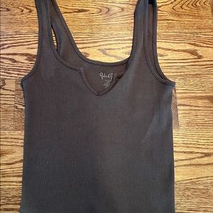 Brown, v-neck tank by John Galt by Pacsun